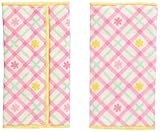 丸和貿易 よだれカバー ポジート ベルトカバー 2枚組 フラワーチェック