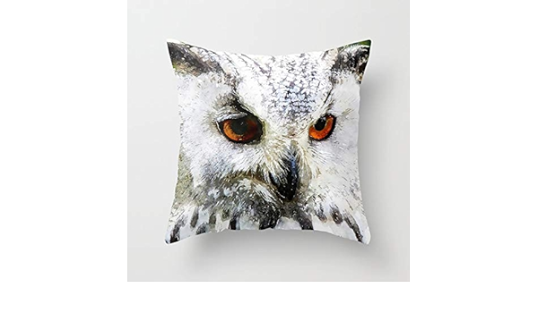 Amazon 背当てクッションカバー フクロウ動物鳥水彩イラスト 45 45cm レッド 正方形 アジアン 女の子 角型 おしゃれ インテリア プレゼント 背当て 上品 モダン 綿 枕カバー 寝具カバー シーツ オンライン通販