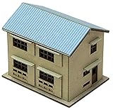 アドバンス Zゲージ 0044 総二階戸建住宅 (青屋根) (ペーパーストラクチャー キット)