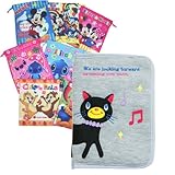 [ディズニーミニ巾着付き]母子手帳ケース 【ROMAN BAG rm-w010】 POPPINS マルチケース ニックナック アニマル柄 (ネコちゃん)