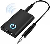 Bluetooth5.3トランスミッター レシーバー【日本語取説】 Bluetooth 発信機 受信機 一台二役 ワイヤレス オーディオ 低遅延 小型 3.5mmオーディオケーブル付き スピーカー/イヤホン/テレビ ブルートゥース トランスミッター Model：B10S