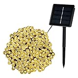 LEDGLE Solar String Light 72.2ft 200 LED Fairy String Lights Waterproof Patio Lights for Patio Lawn 