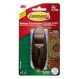 Command Outdoor Designer Hook, Large, Metallic Bronze, 1-Hook (17083BZ-AWES) [並行輸入品]