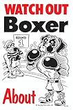 WATCH OUT Boxer アニメイラストサインボード：ボクサー イギリス製 英語看板 Made in U.K [並行輸入品]