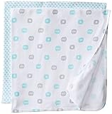 Petit Lem Baby-Boys Newborn Elephant Blanket 2 Pack A Elephant One Size [並行輸入品]