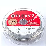 日本製 銀 (SILVER) 7本縒り ステンレス ワイヤー 30m (φ0.40mm)