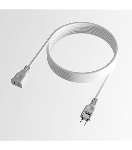 Amazon | ACプラグ付き 0.75SQ 平行2線 コード 2m VFF 電源コード 白色 