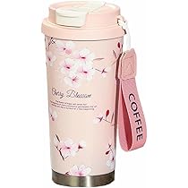 Amazon.co.jp: タンブラー 500ml 花絵柄 真空断熱 保温・保冷