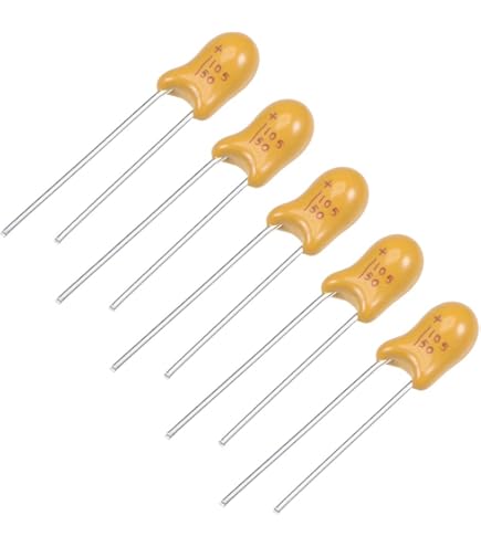 Amazon | uxcell タンタルコンデンサ 1uFタンタルコンデンサ 35V 2ピン 