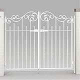 LIXIL TOEX　ラフィーネ門扉1型　柱使用　07-12　両開き　【リクシル】 　アイアンブラック