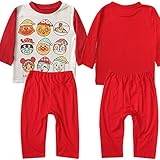 アンパンマン 長袖パジャマ 80-95ｃｍ（EA2357） (80ｃｍ, レッド)