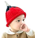 YY-Shop ベビー帽子 とんがり ニット帽子 男の子 女の子 新生児 秋冬 ニット キッズ帽子 キャップ かわいい 子供 防寒 ハット 出産祝い 防風 保温（6ヶ月~4歳） (4レッド)