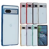 Pixel 7a ケース TPU color Google Pixel7a ソフトケース 透明 カバー クリアケース スマホケース 薄型 保護 耐衝撃 グーグル ピクセル7a au softbank docomo ブルー A805P7ABL