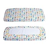 Changing Pad Cover - Waterproof Cotton Diaper Change Table Pad Cover Cradle Bassinet Sheets for Baby