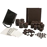 固い表面貼付け用の接着テープ付き家具用ラウンドフェルトパッド - 固い床に家具の傷が付かないように保護。 321 Pieces 4714895N 1