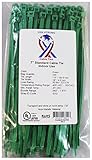 USA Strong Cable Ties. 8" Nylon Zip Cable Ties PLIABLE 50 LB Tensile Strength. Best for Indoor use. 
