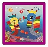 [海馬] 2PCS -Creative赤ちゃんのDIYロープペースト絵画