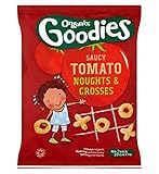 Organix Goodies Organic Saucy Tomato Noughts & Crosses for Toddlers from 12+ Months 15g (Pack of 2) 