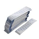 uxcell フレキシブルフラットケーブル 4/48/8 16ピン 60V 80摂氏度 ホワイト ブルー　100個