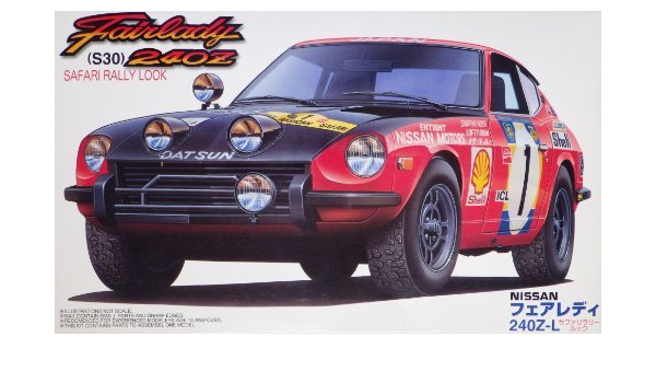 Amazon 1 24フジミリアルスポーツカーシリーズニッサンフェアレディ240z Lサファリラリールックwithエンジンモデル プラモデル 通販