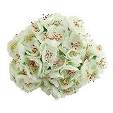 【ノーブランド品】5cm　人工　シルク　梅の花　雌しべ　花装飾　インテリア　造花　約１２０輪　全８色選ぶ - ホワイト