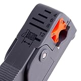Kingzer調節可能なブレードロータリー同軸ケーブルストリッパーカッターfor rg59 / 6 / 5 Cケーブル