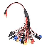 Padarsey ユニバーサル　20イン1　充電アダプターワイヤー　4.0mm　バナナコネクター　Futaba XT60 EC3 JST TRX プラグ用