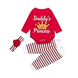 (プタス)Putars ベビー服 子供服 上下セット ロンパース 女の子 長袖 DADDYS LITTLE PRINCESS 可愛い 秋 冬 新生児 歩行服 出産お祝い 記念日 プレゼント 0-18ヶ