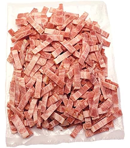 Amazon.co.jp: お店のための 厚切り短冊ベーコン（バラ凍結） 500g