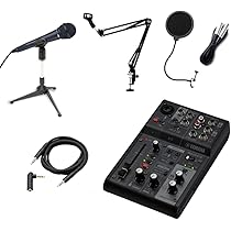 Amazon.co.jp: YAMAHA AG03MK2 配信セット (ダイナミックマイク