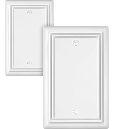 White Modern Decorative Wall Plate Light Switch Cover
