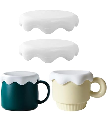 Amazon｜4個セット マグカップカバー,BetterJonny マグカップ 蓋