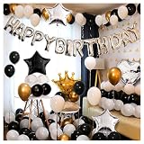 誕生日飾り付け バースデーバルーン happy birthday 誕生日風船 バースデー 飾り 多種な色や形のあるバルーンセット (ローズゴールド)