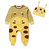 子供 服 キッズ ベビー 長袖 ロンパース 蜂 ハチ 着ぐるみ 赤ちゃん アニマル 仮装 カバーオール ミツバチ ボディスーツ 帽子 足カバー付 コスチューム 肌着 ルームウェア パジャマ KIDSI