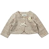 《秋冬春対応》(日本製) Pample Mousse(パンプルムース) 変わり織りストレッチニットボレロ 95cm/BE NO.DP-73204