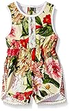 GUESS Baby Girls' Floral Printed Romper Yellow Capri Flower 24M [並行輸入品]