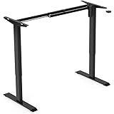 FlexiSpot パソコンデスク 電動式スタンディングデスク脚 昇降デスク 高さ調節 学習机 勉強机 ブラック（天板別…