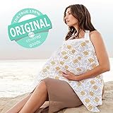 terveテルヴェ ムレない 授乳ケープ 汗っかきの赤ちゃんに優しい 綿100%　ガーゼ 生地 ワイヤー入り 収納袋付き(soleil-c)