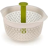 Joseph Joseph Spindola in-Sink Salad-Spinning Colander - White/Green