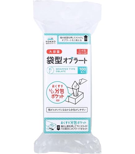Amazon.co.jp: 瀧川オブラート BOC オブラート フクロタイプ 100枚
