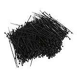 TOOGOO ( R ) 1000個ブラックプラスチックケーブルZip Tie Fastenラップ95 mm x 2 mm