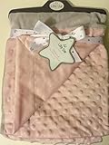 Little Star Grey & Pink Patchwork to Mink Super Soft Baby Blanket by Little Star