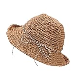 ベビー用ハット Hosam　女の子　レーディス　親子　麦わら帽子　1-3歳　子ども　可愛い　春　秋　夏　　田舎　海辺　夏休み　日焼け止め　お出かけ用　赤ちゃん　誕生日 出産祝い 記念写真の衣装に (母