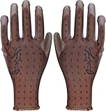g-style 【ガーデニング用手袋】 PUキュート (ダイヤ柄) ブラウン S