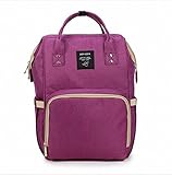 Amorus　マザーズバッグ　ママバッグ　リュック　ショルダーバッグ　アウトドアバッグ　ハンドバッグ　おしゃれ多機能　大容量　シンプル　防水　ファッション　バック　赤ちゃん　ケア (ダークパープル)