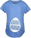 Crazy Dog TshirtsマタニティEaster EggバンプFunny Spring Boy妊娠発表Tシャツ US サイズ: XL カラー: ブルー