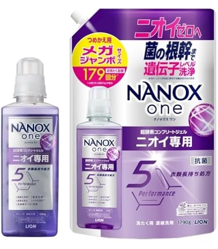 Amazon | ライオン NANOX one ニオイ専用 本体 380g | LION | 液体洗剤