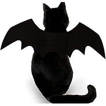 Amazon.co.jp: 猫 コスプレハロウィン 猫の服おかしい黒い翼蝙蝠