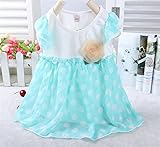 M.Z.L ベビー ドレス ワンピース キッズ フォーマル ドレス 発表会 入園式 結婚式 クリスマス パーティー 出産祝い パーティー 春夏 可愛い ベビー 子供 ノースリーブ ドレス (65cm)