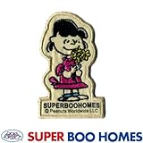 SUPER BOO HOMES（スーパーブーホームズ） ルーシー ワッペン （PEANUTS/スヌーピー） アップリケ シール 名前 アイロン SBH-2021951 ナチュラル フリーサイズ